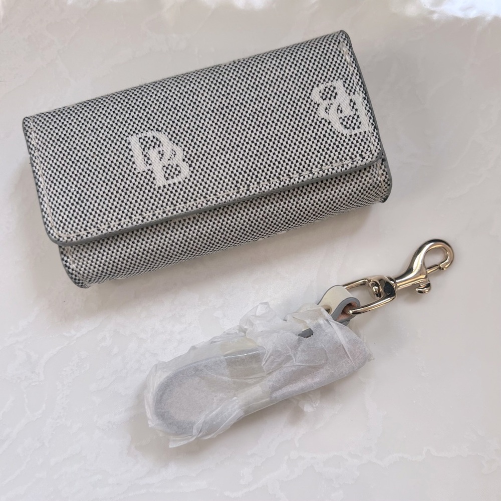 Vintage Dooney & Bourke Lipstick Makeup Case with Leather Wristlet Strap
